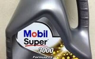 Продукция mobil super 3000 x1 категории formula fe 5w 30