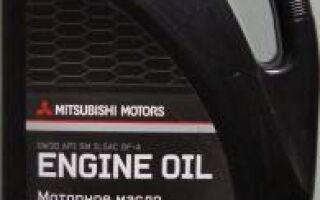 Некоторые особенности моторного масла компании Mitsubishi